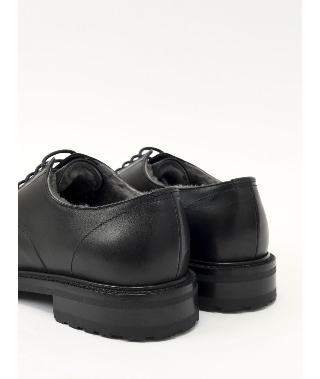 PRADA Черные кожаные туфли, фото 4