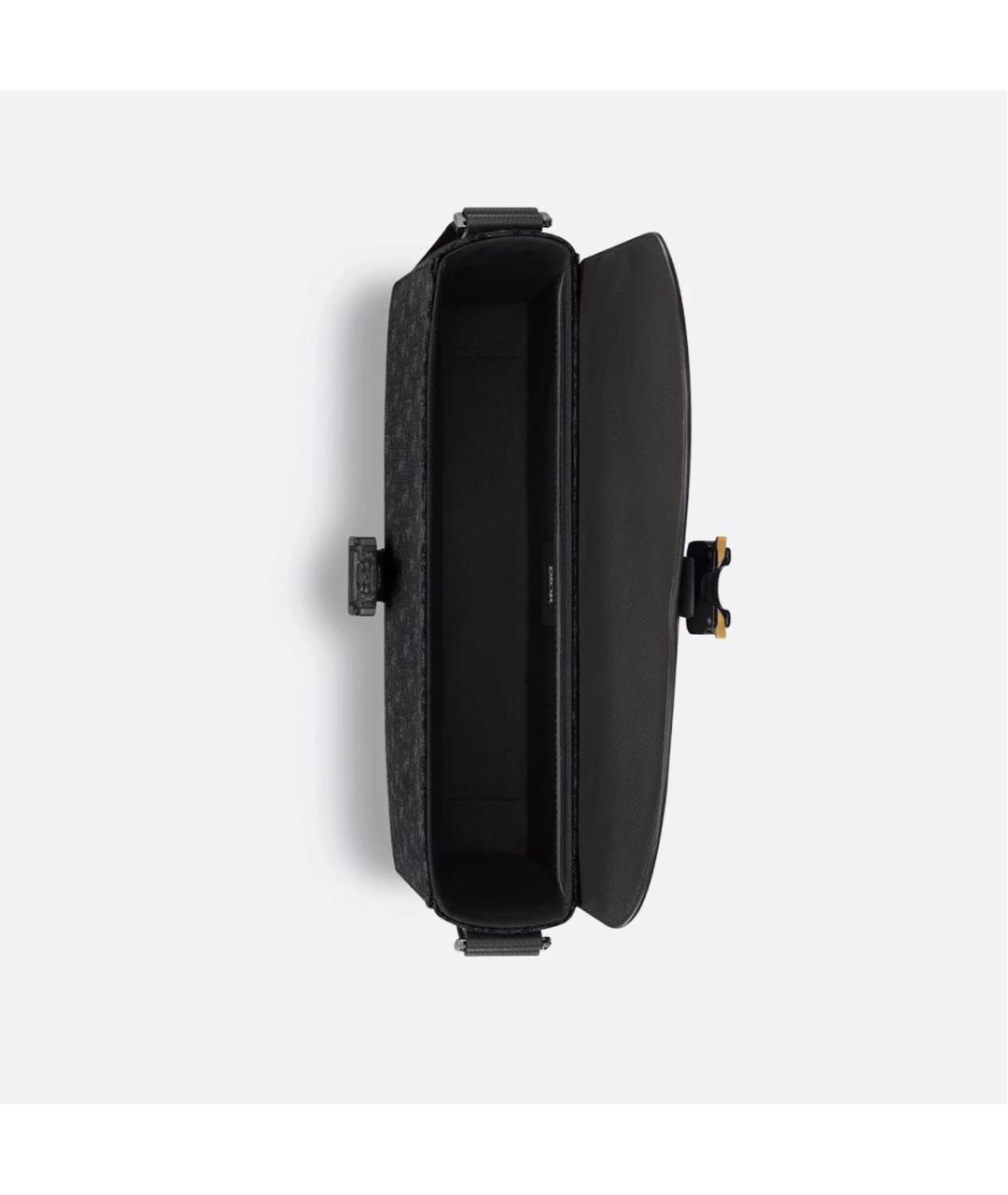 CHRISTIAN DIOR Черная тканевая сумка на плечо, фото 4