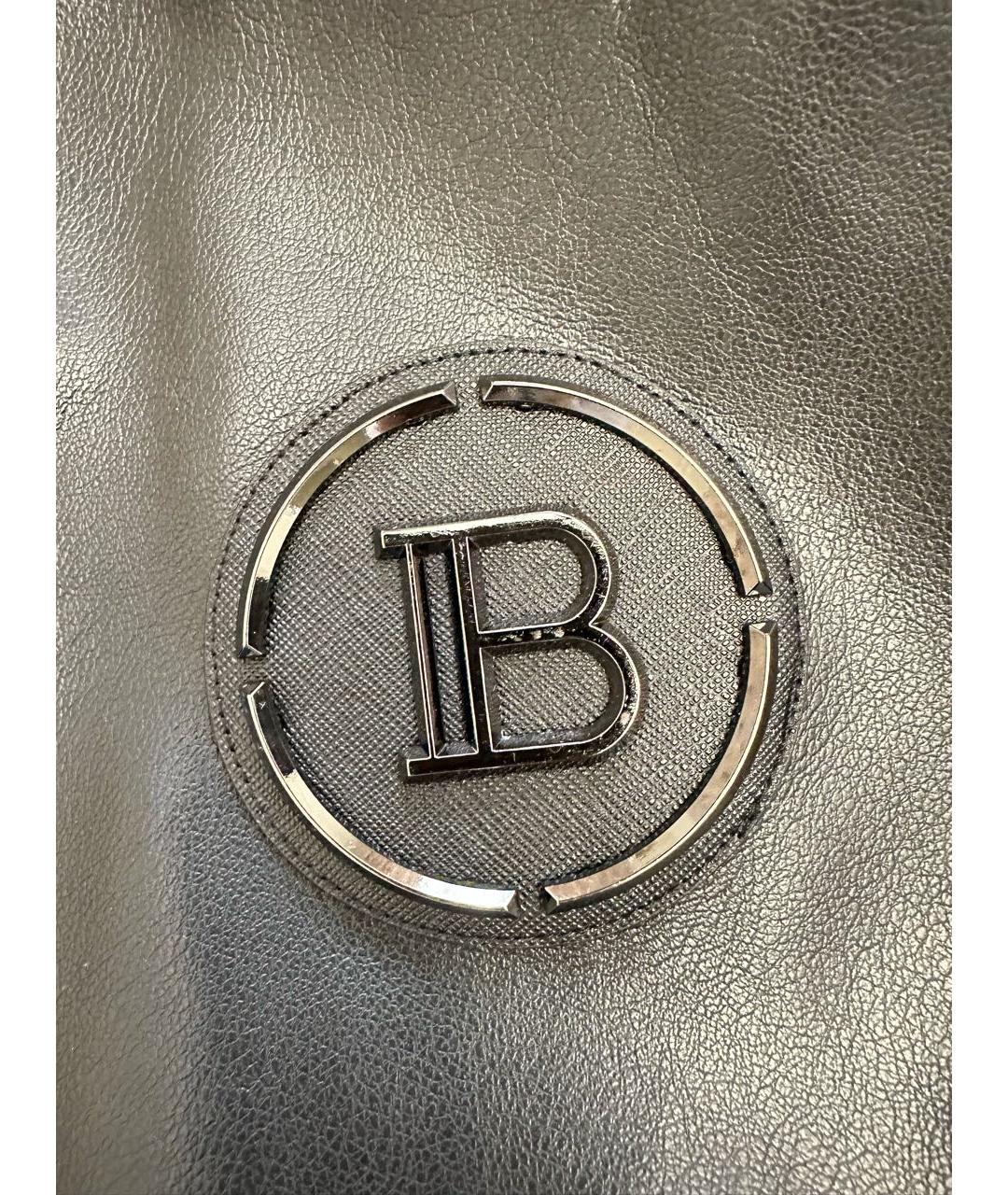 BALMAIN Черная кожаная куртка, фото 5