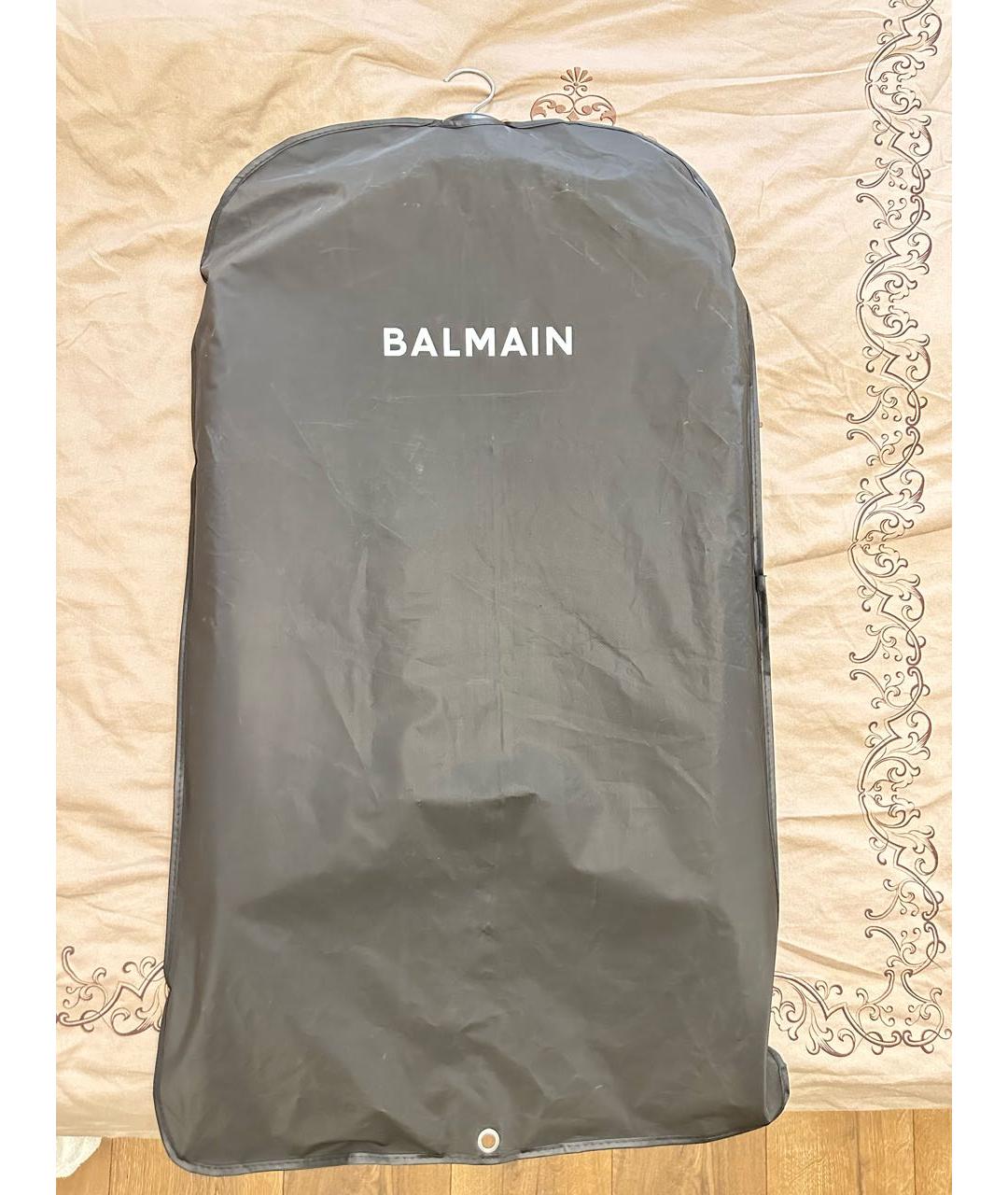 BALMAIN Черная кожаная куртка, фото 6