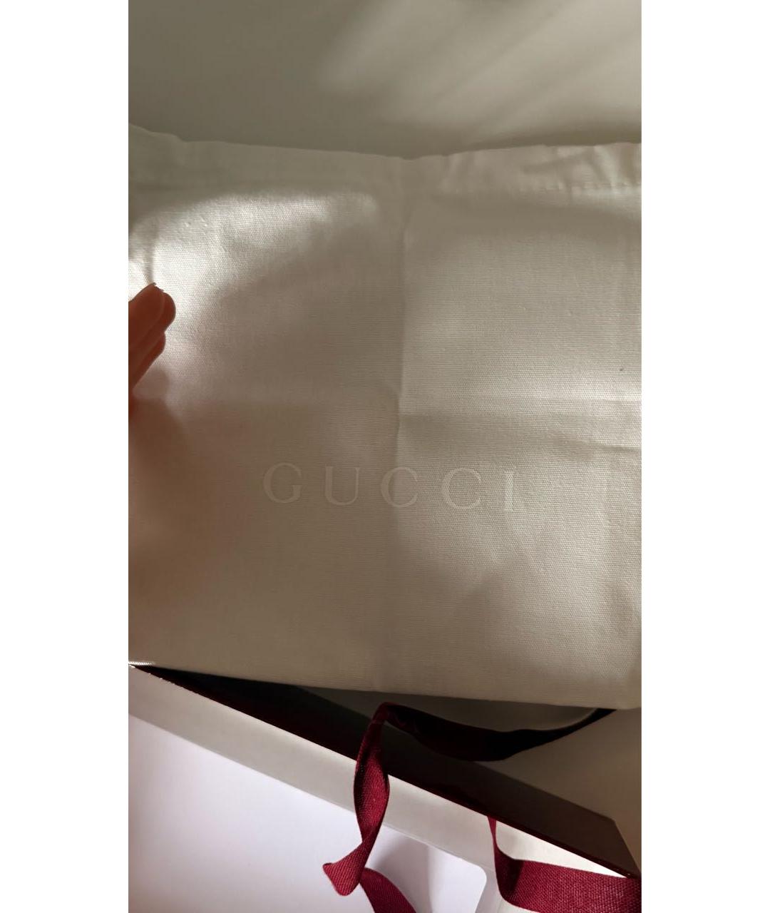 GUCCI Бордовая кожаная сумка через плечо, фото 8