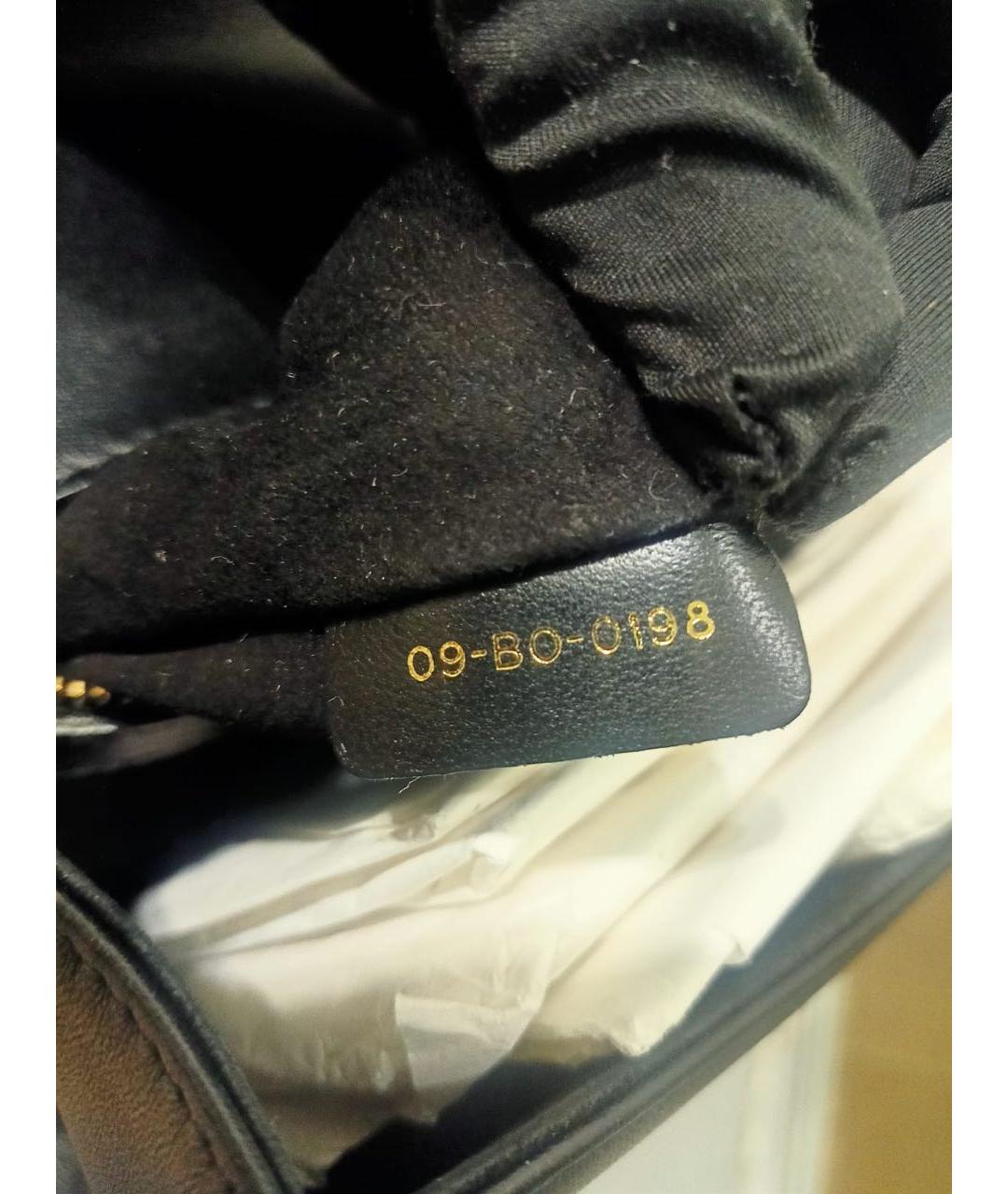 CHRISTIAN DIOR Черная кожаная сумка через плечо, фото 8