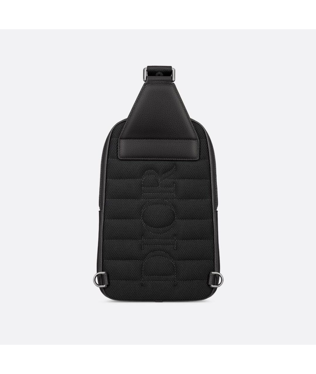 CHRISTIAN DIOR Черная кожаная сумка на плечо, фото 2