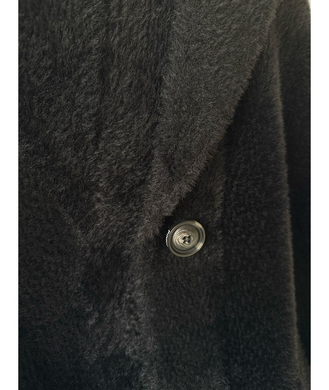 PINKO Черное полиамидовое пальто, фото 3