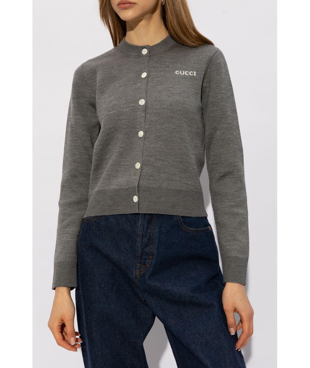 GUCCI Серый кардиган, фото 6