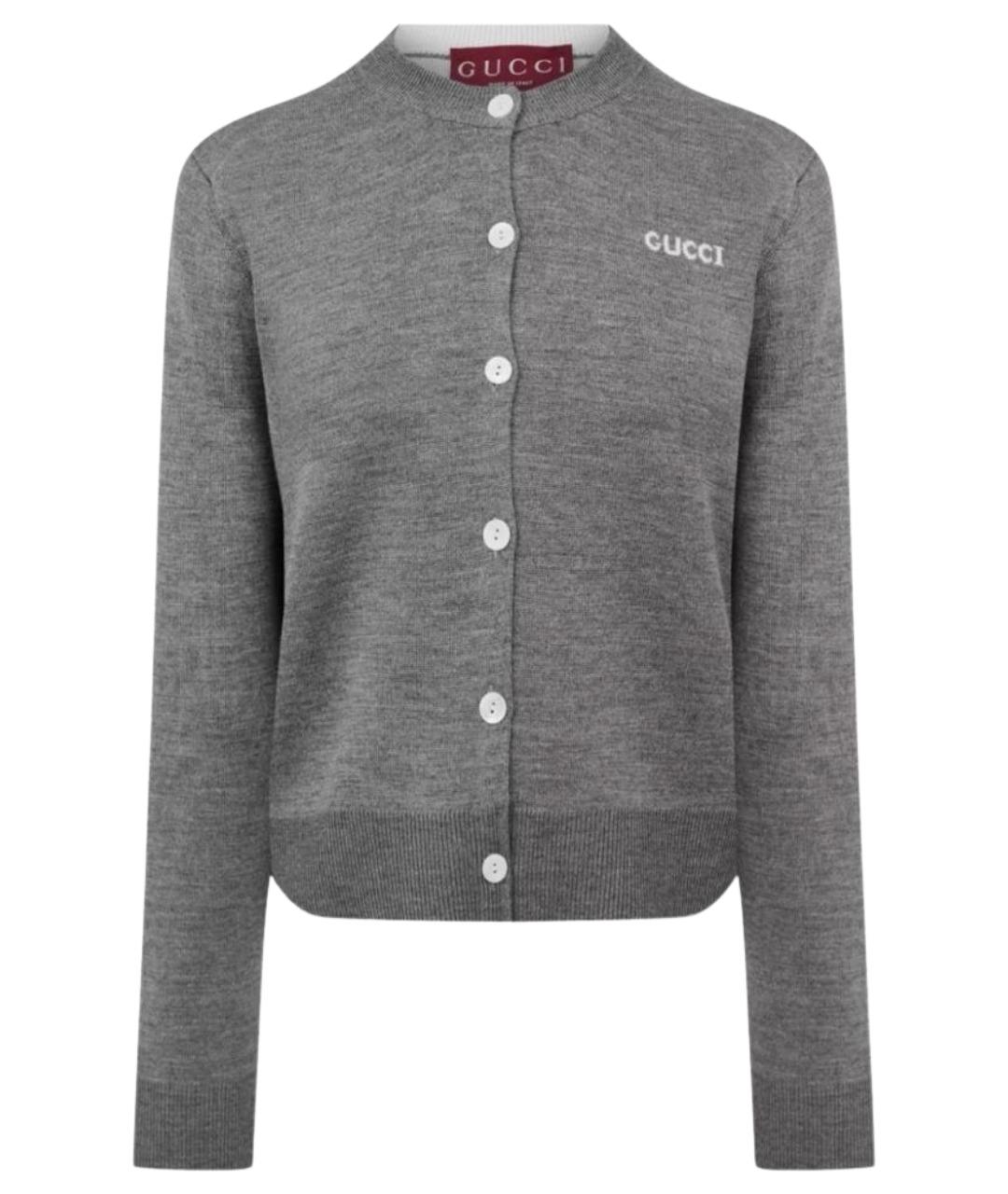 GUCCI Серый кардиган, фото 1