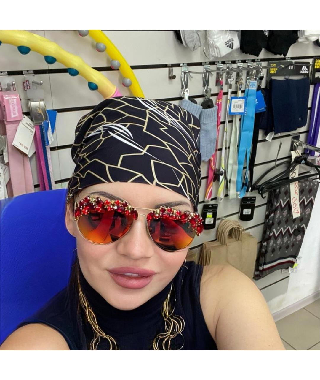 PHILIPP PLEIN Бордовые металлические солнцезащитные очки, фото 5