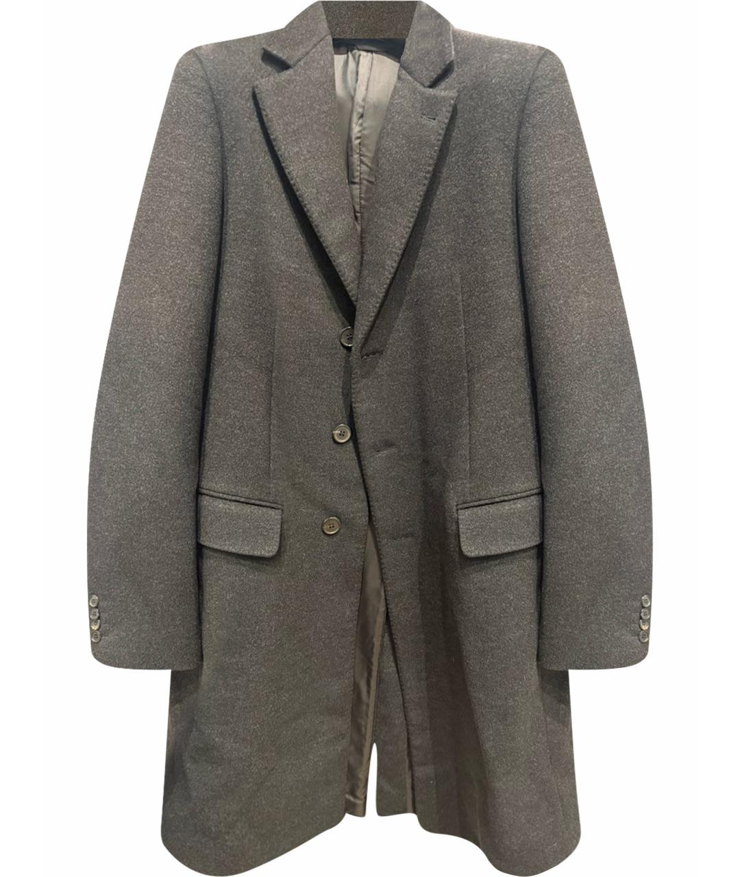 LOUIS VUITTON Антрацитовое шерстяное пальто, фото 1
