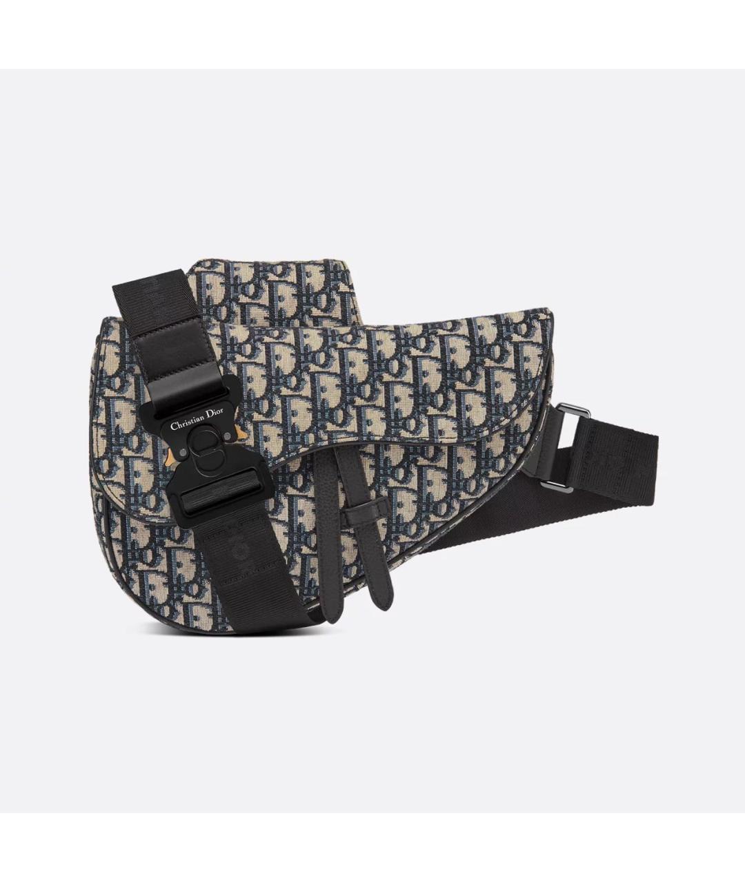 CHRISTIAN DIOR Бежевая тканевая барсетка, фото 5