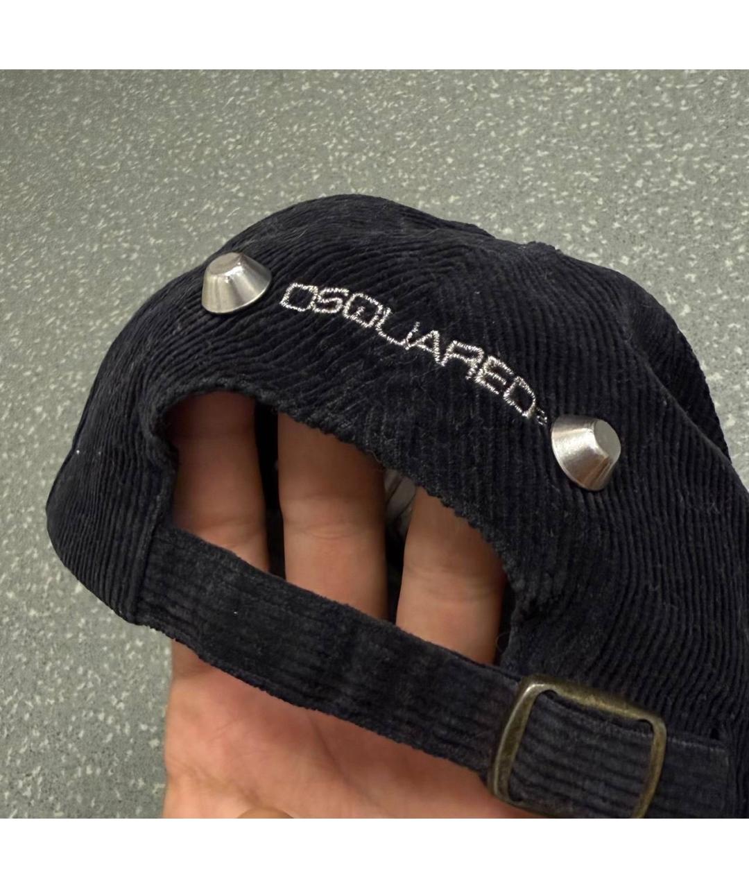 DSQUARED2 Черная хлопковая кепка/бейсболка, фото 3