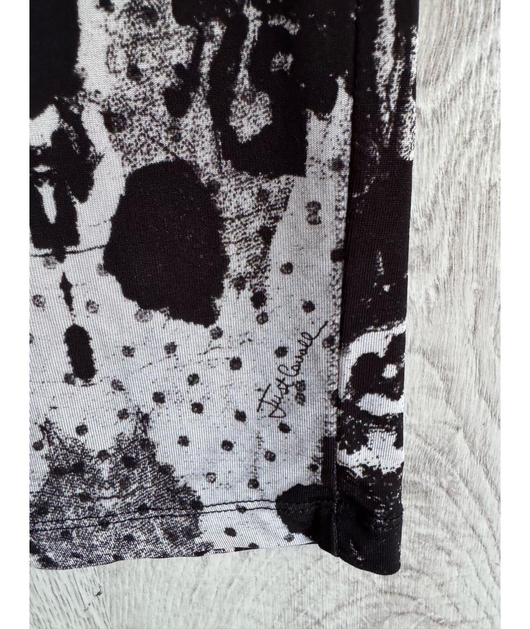 JUST CAVALLI Черное вискозное повседневное платье, фото 5