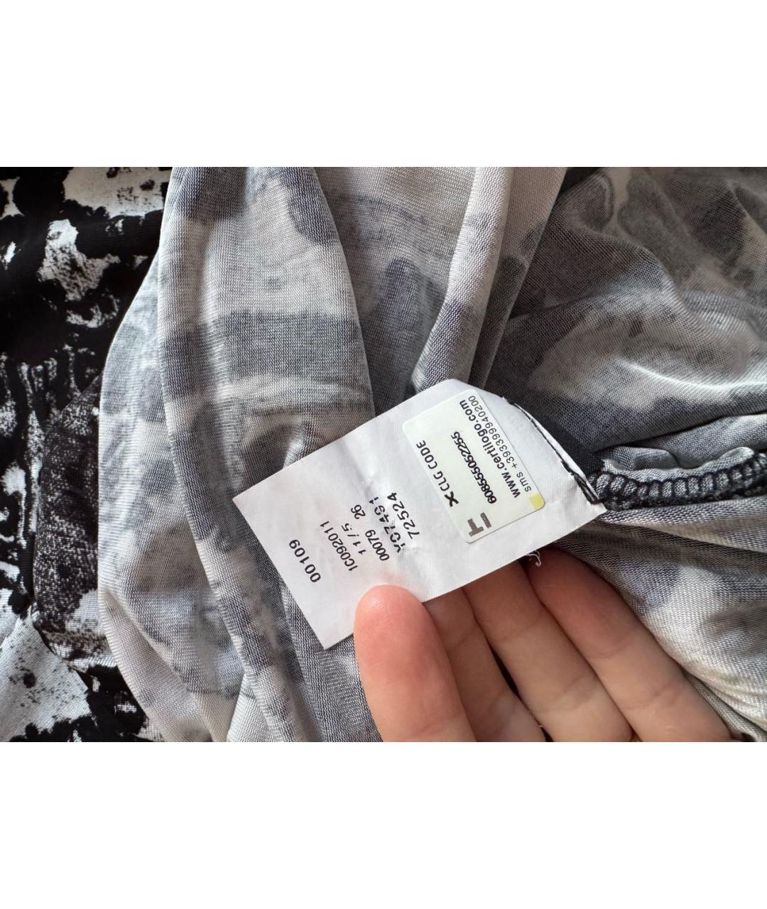 JUST CAVALLI Черное вискозное повседневное платье, фото 8