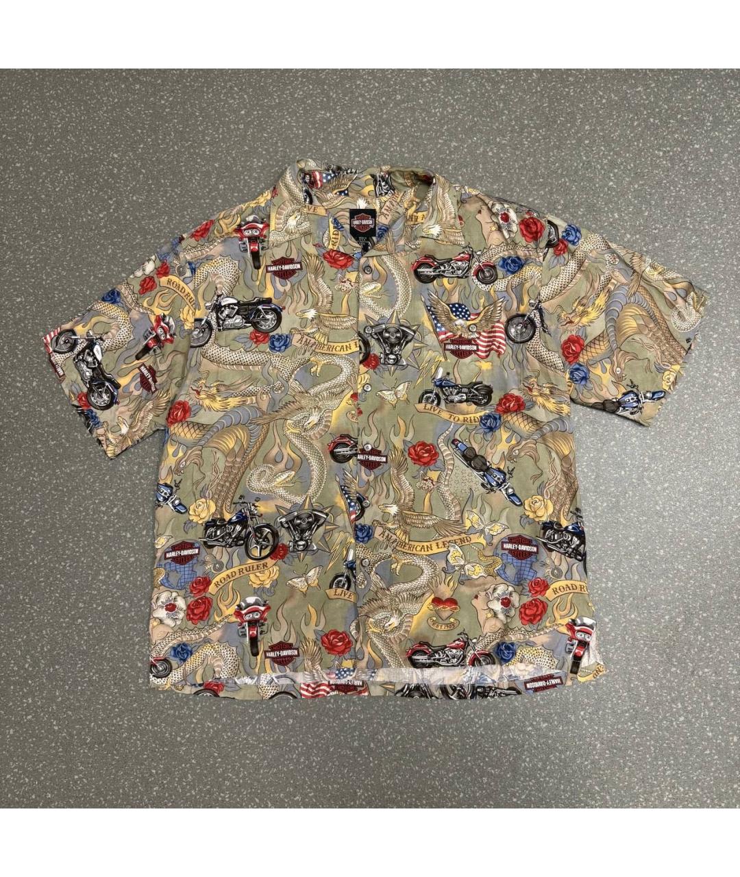 Harley Davidson Мульти хлопковая кэжуал рубашка, фото 7