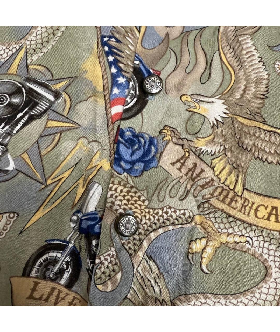 Harley Davidson Мульти хлопковая кэжуал рубашка, фото 5