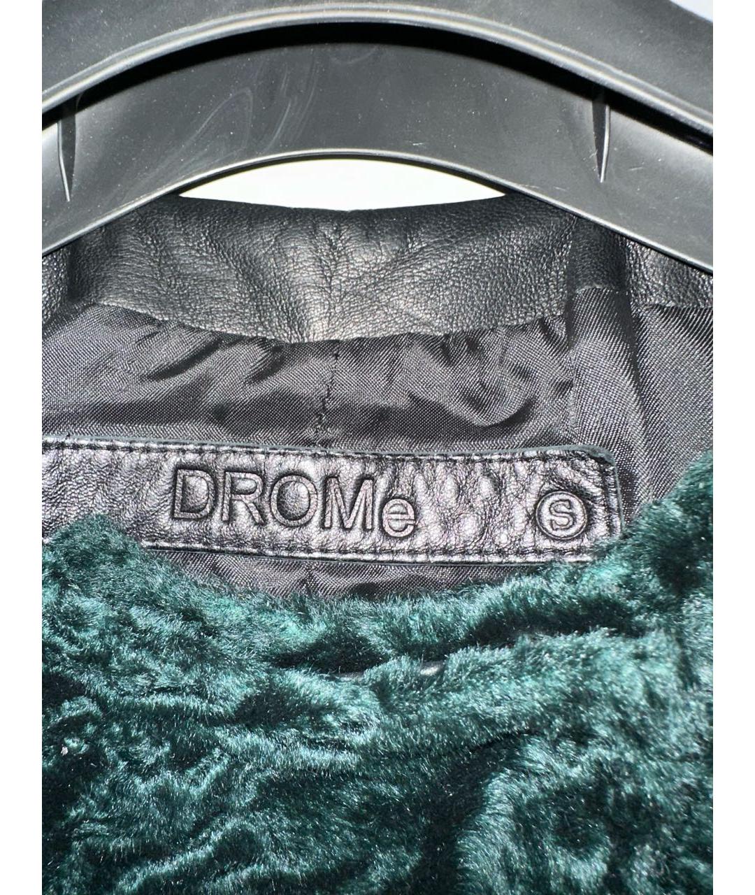 DROME Зеленые кожаное пальто, фото 3
