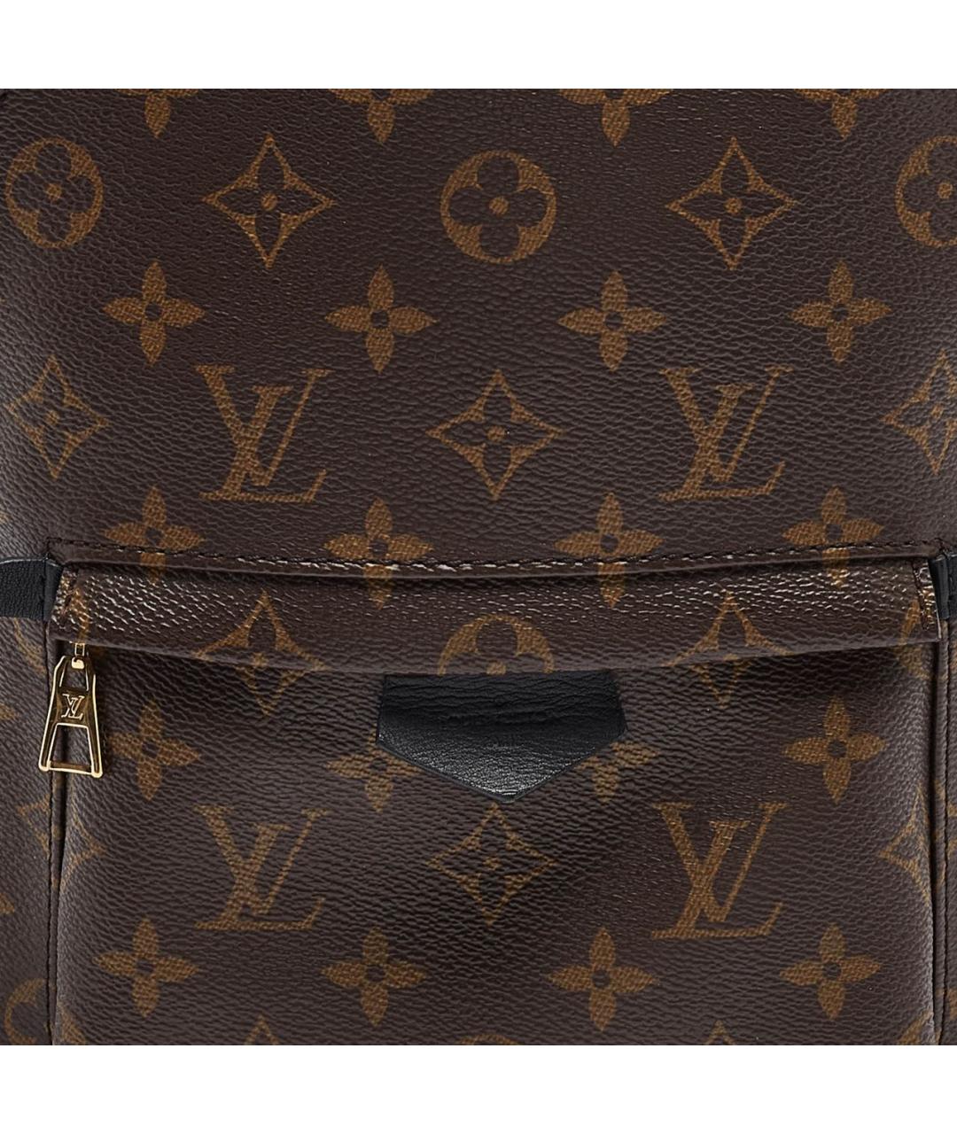 LOUIS VUITTON Коричневый кожаный рюкзак, фото 4