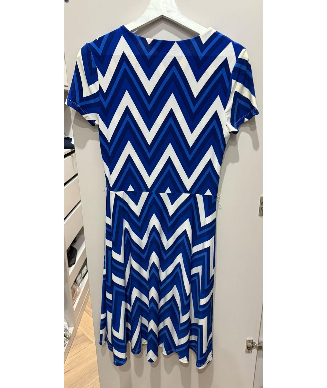 RALPH LAUREN Синее полиэстеровое повседневное платье, фото 2