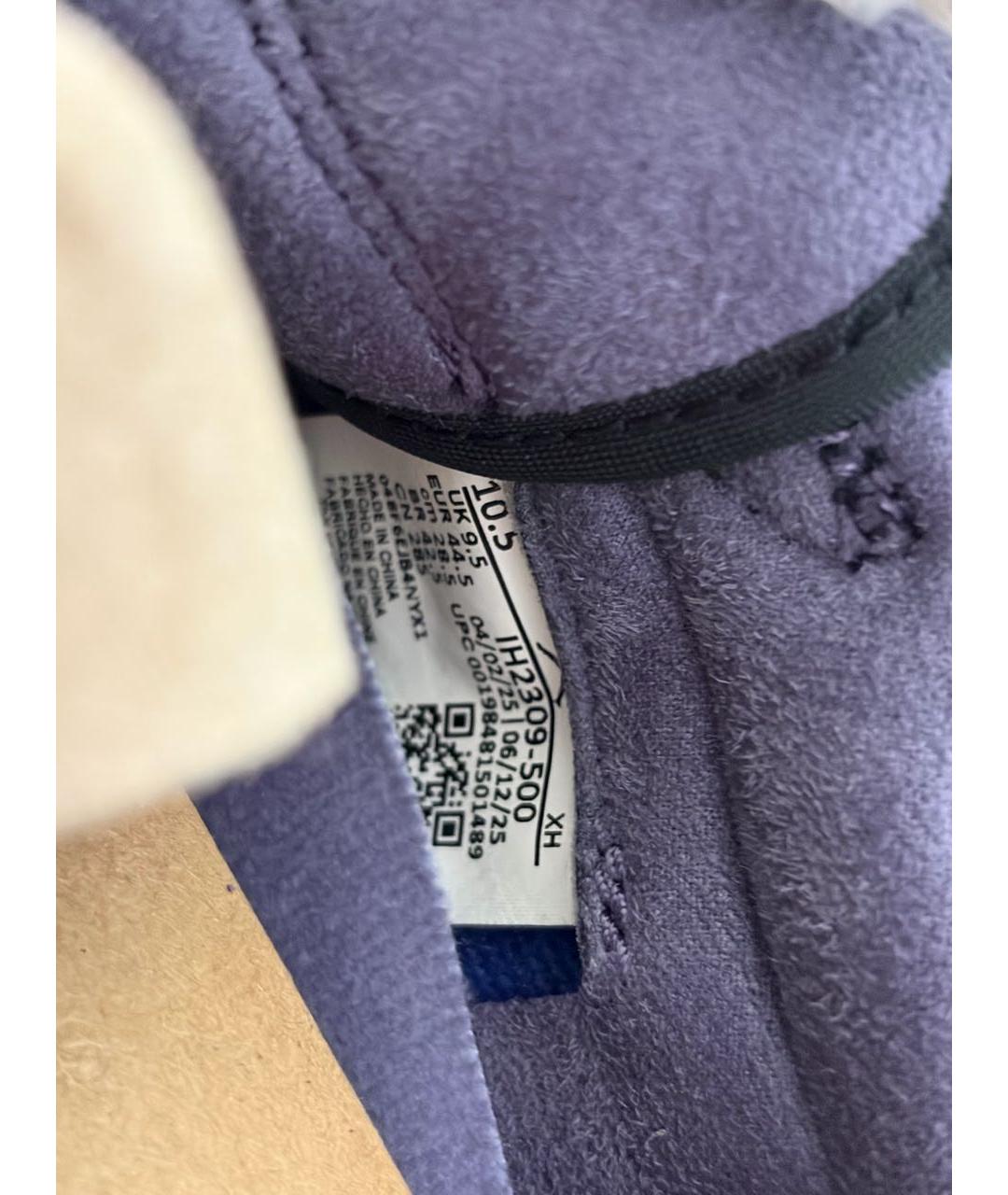 JORDAN Темно-синие текстильные низкие кроссовки / кеды, фото 5