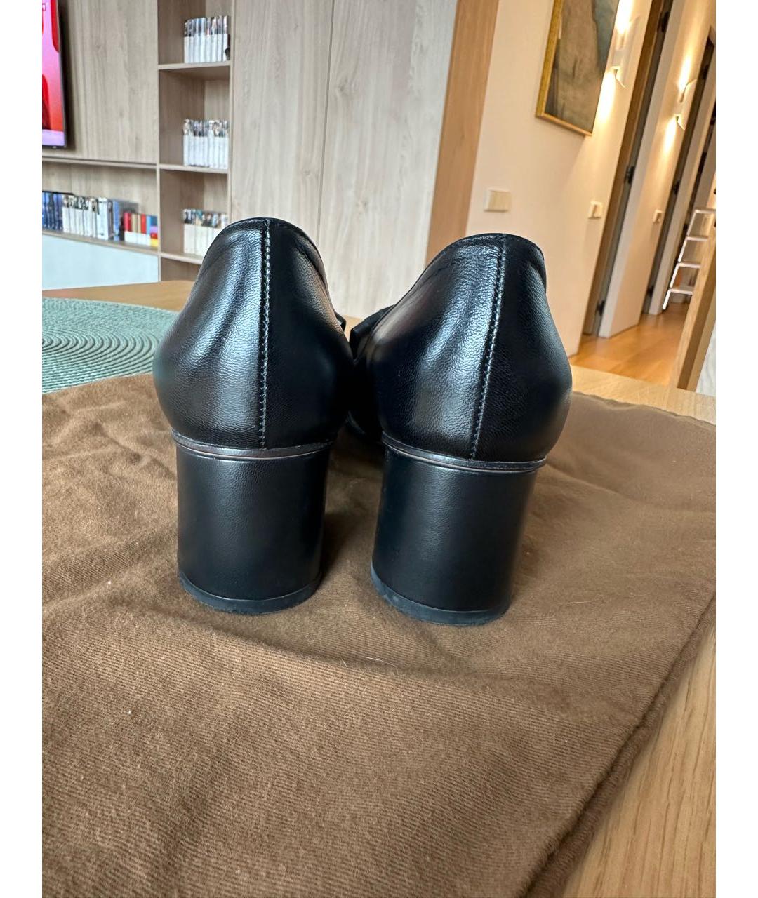 GUCCI Черные кожаные туфли, фото 4