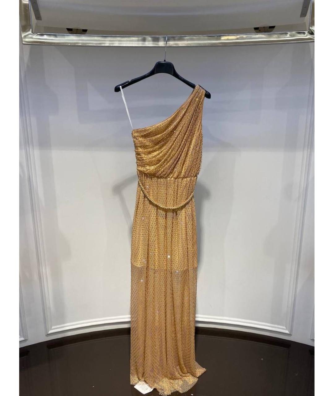SELF-PORTRAIT Золотое вечернее платье, фото 2