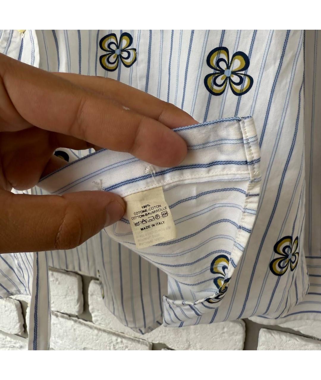 ETRO Белая хлопковая рубашка, фото 4