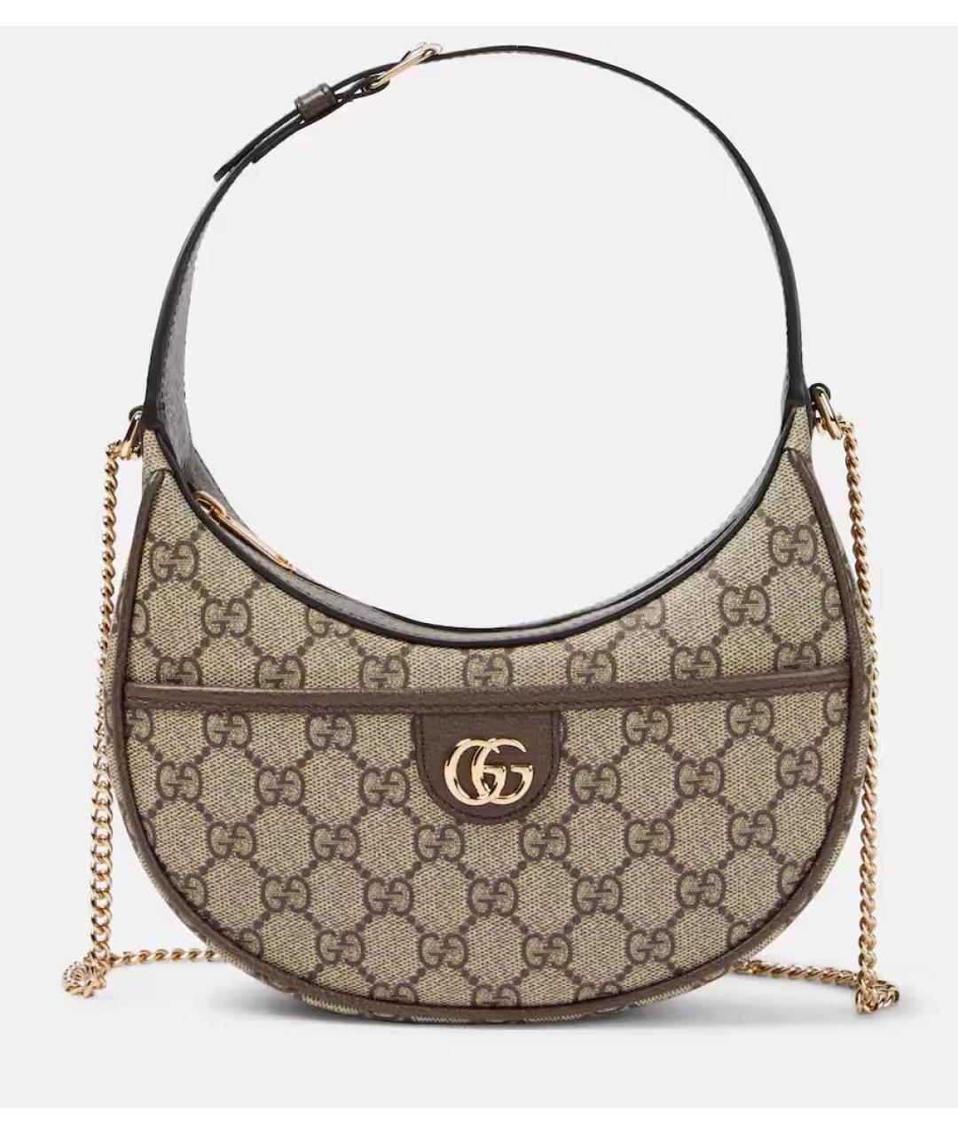 GUCCI Коричневая кожаная сумка с короткими ручками, фото 7