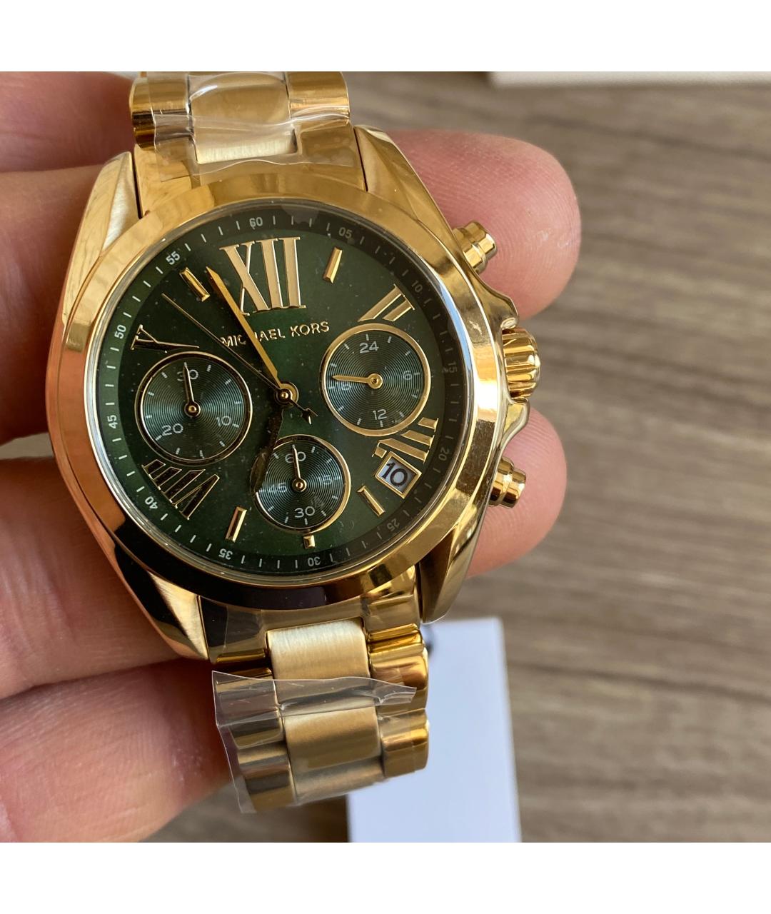 MICHAEL KORS Золотые металлические часы, фото 5