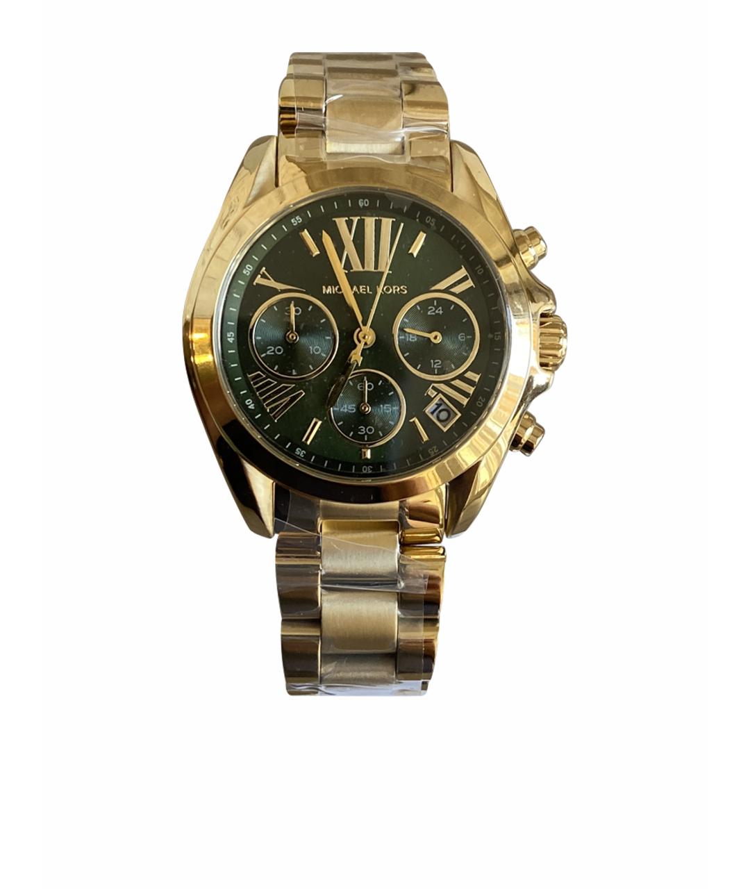 MICHAEL KORS Золотые металлические часы, фото 10