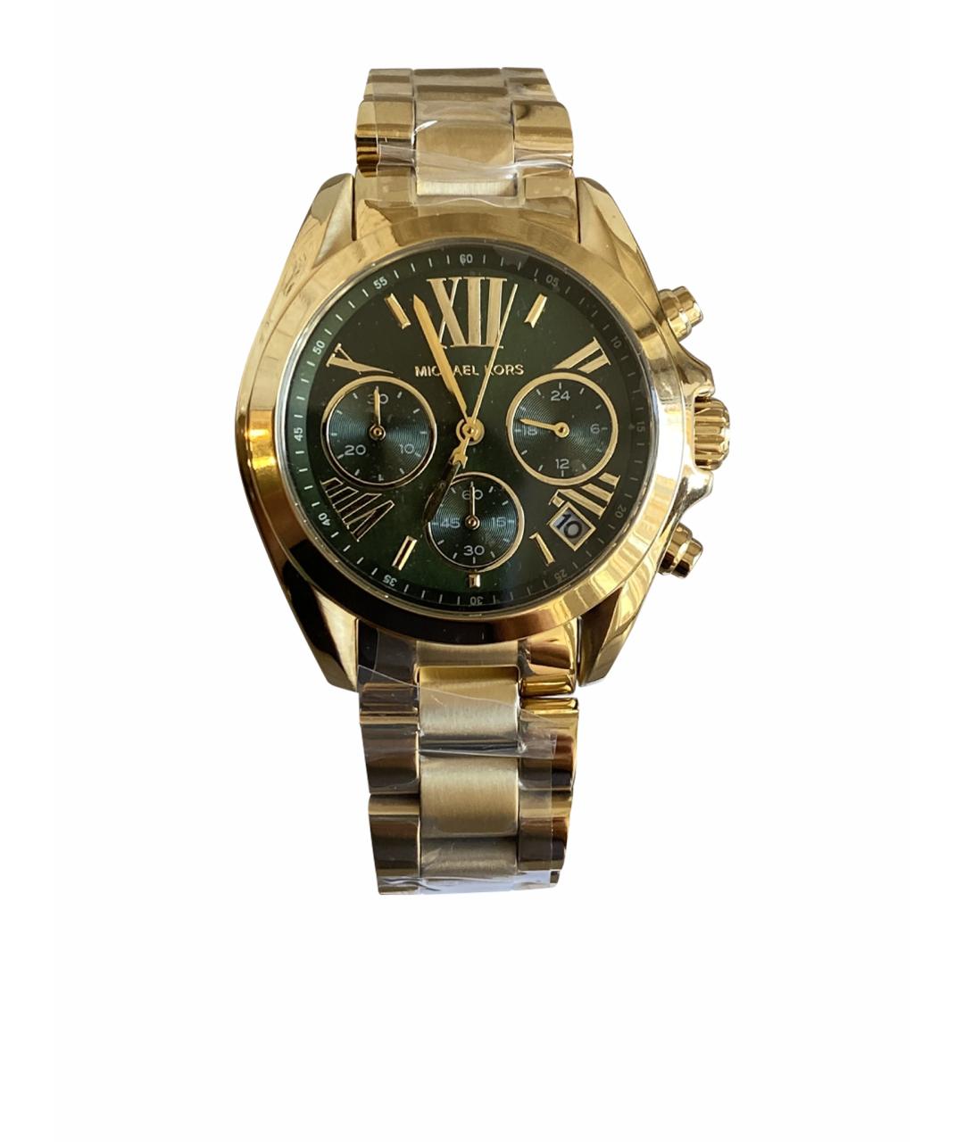 MICHAEL KORS Золотые металлические часы, фото 1