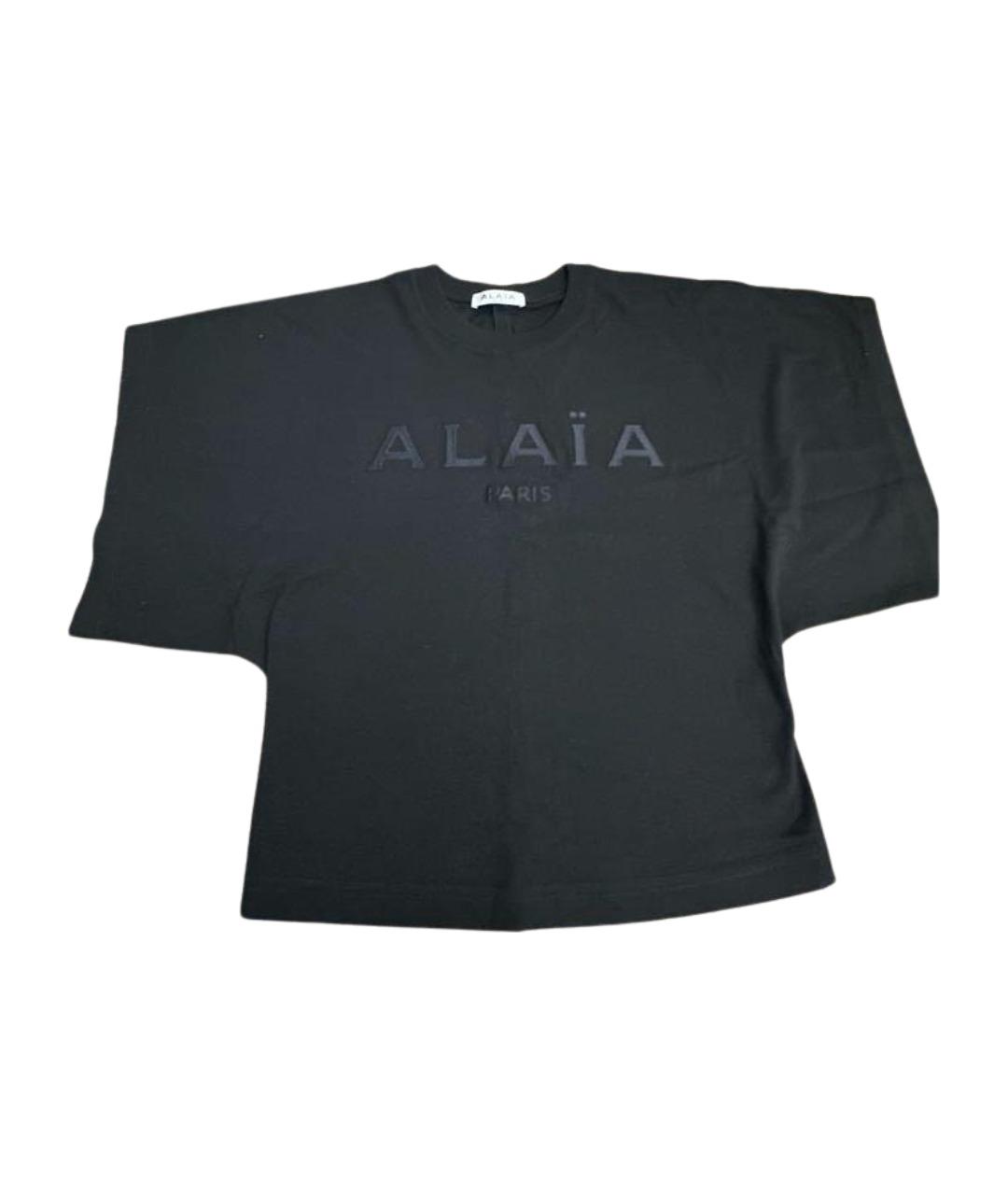 ALAIA Черная хлопковая футболка, фото 1