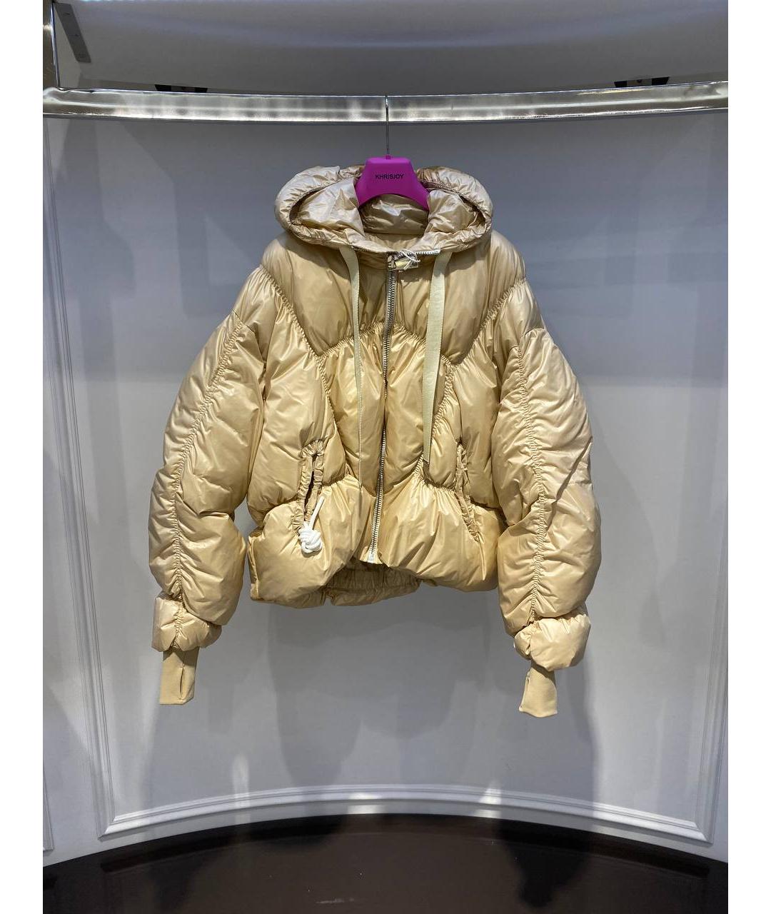 KHRISJOY Бежевая полиэстеровая куртка, фото 2