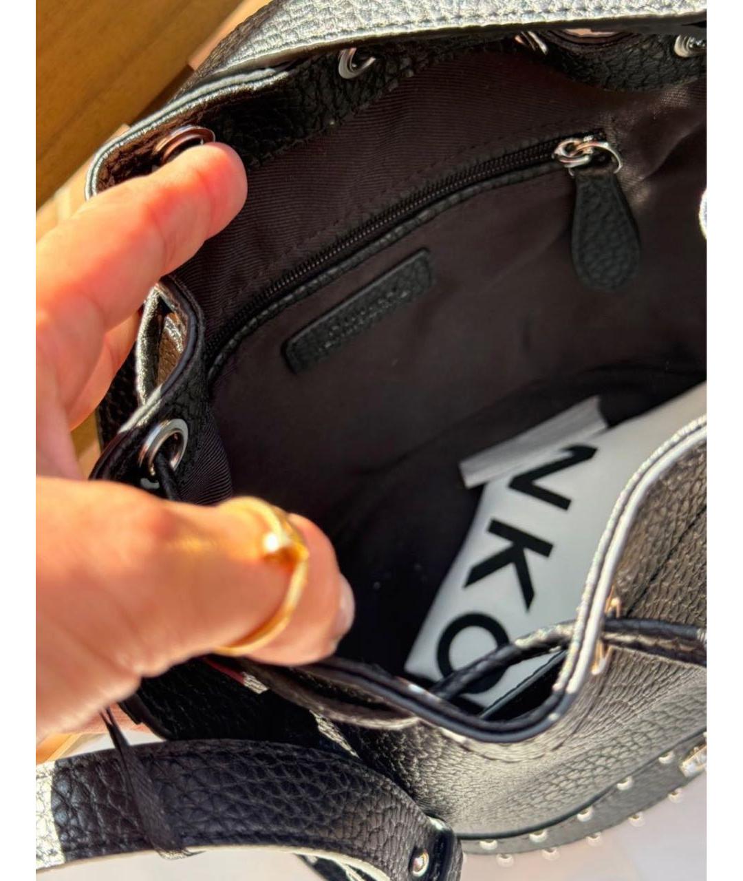 PINKO Черная кожаная сумка тоут, фото 4