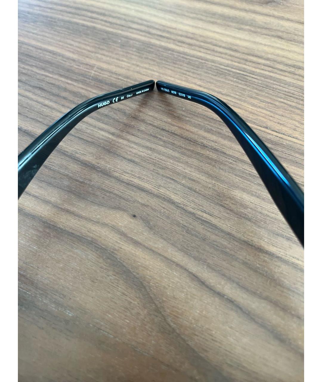 HUGO Черные пластиковые солнцезащитные очки, фото 5