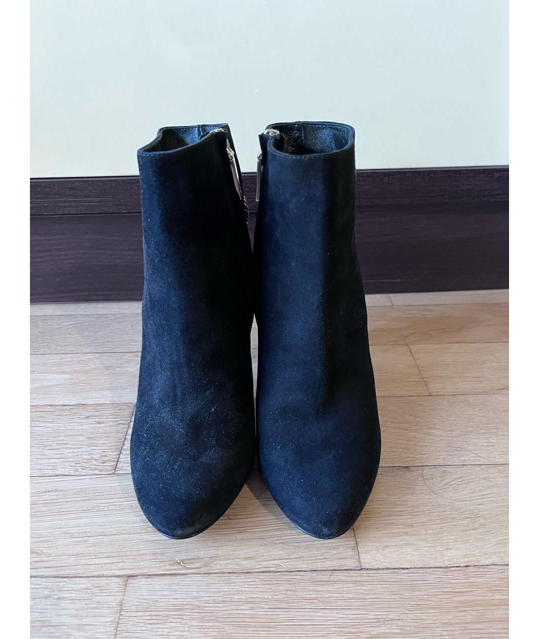 ROBERTO CAVALLI Черные замшевые ботильоны, фото 2