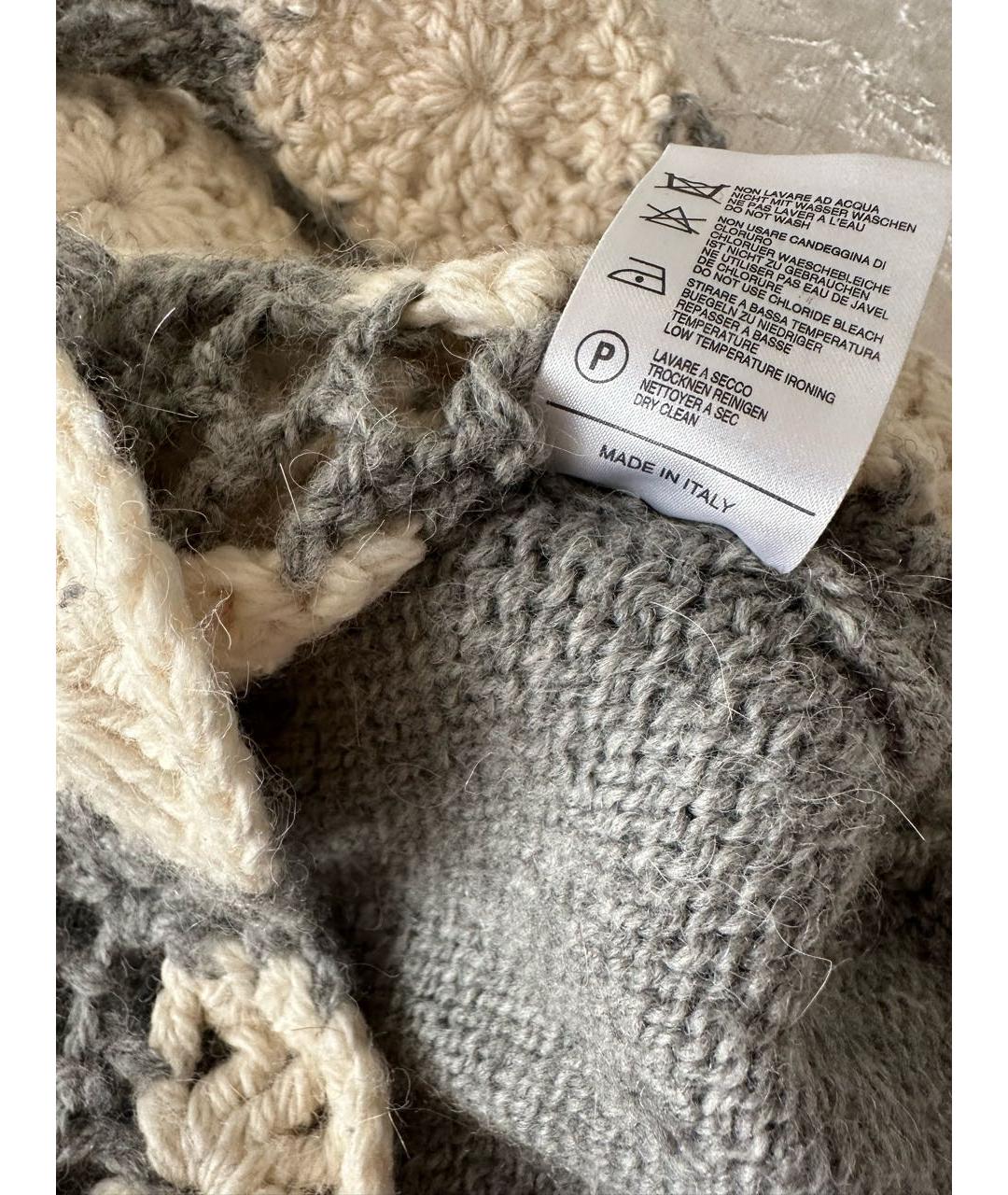 BLUGIRL Серый шерстяной кардиган, фото 5