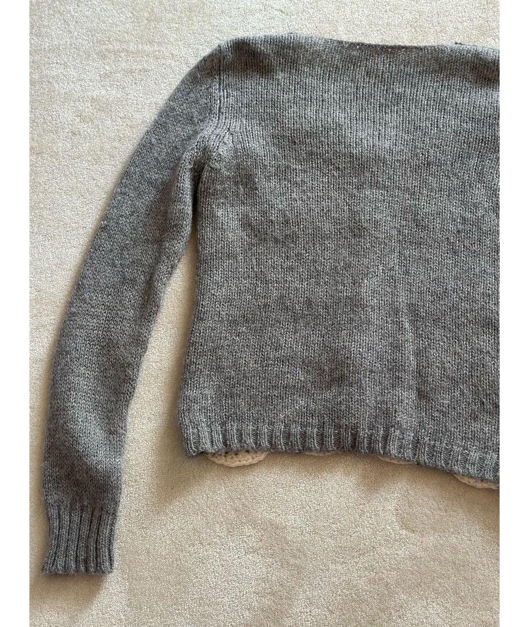 BLUGIRL Серый шерстяной кардиган, фото 6