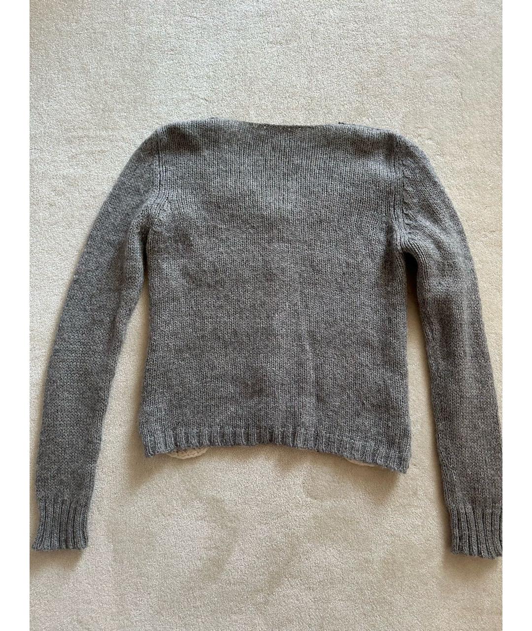 BLUGIRL Серый шерстяной кардиган, фото 2