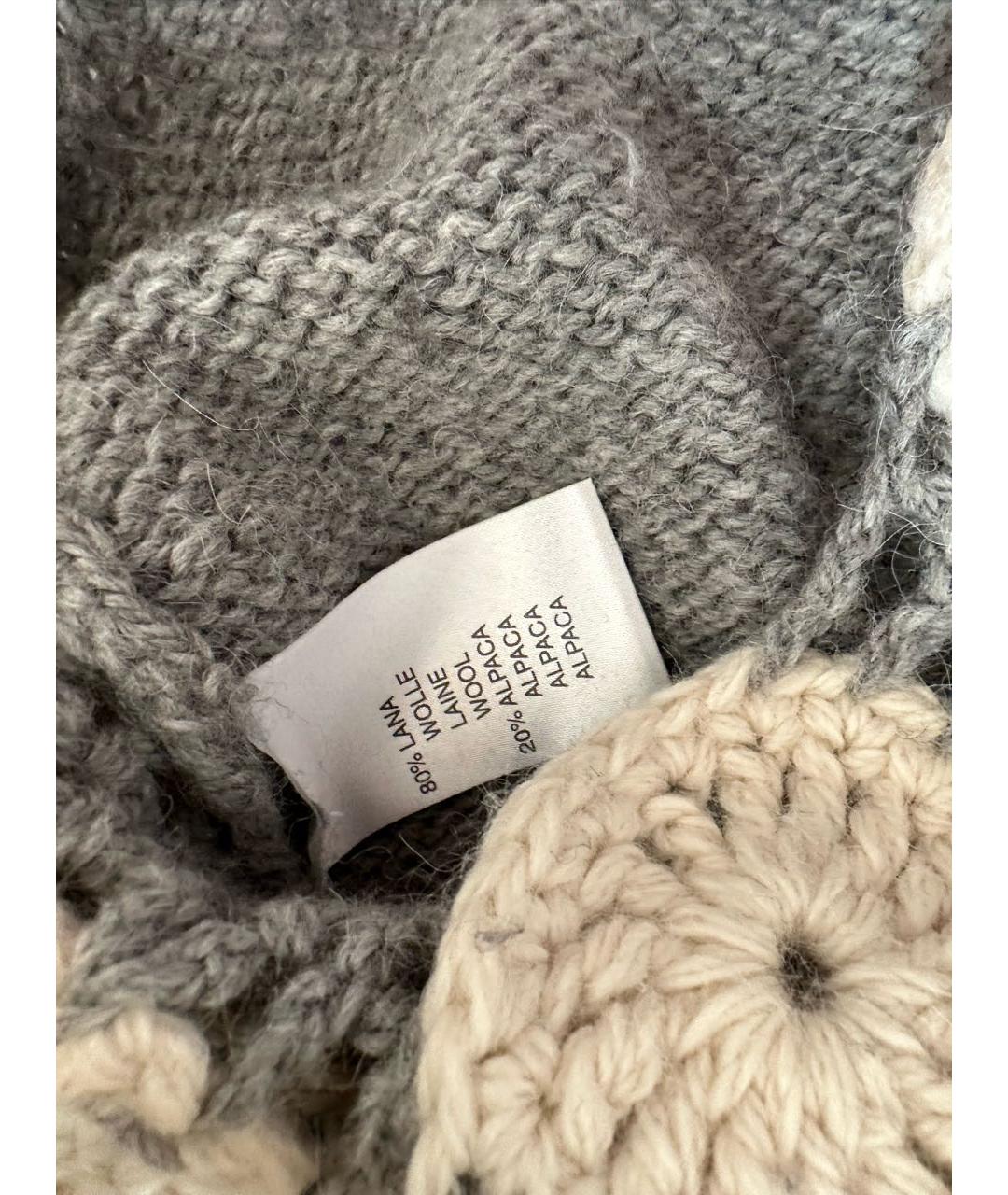 BLUGIRL Серый шерстяной кардиган, фото 7