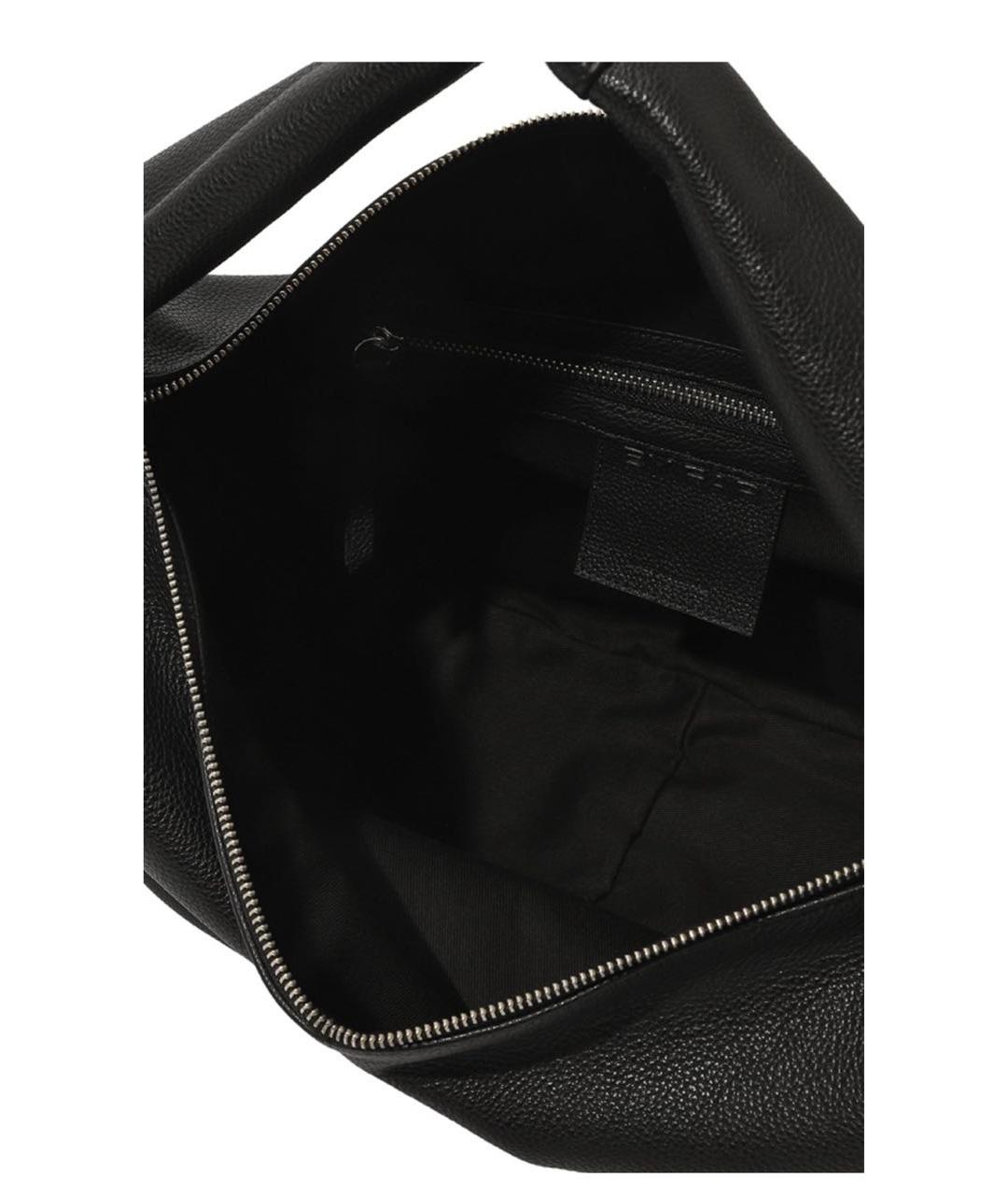 BY FAR Черная кожаная сумка с короткими ручками, фото 7