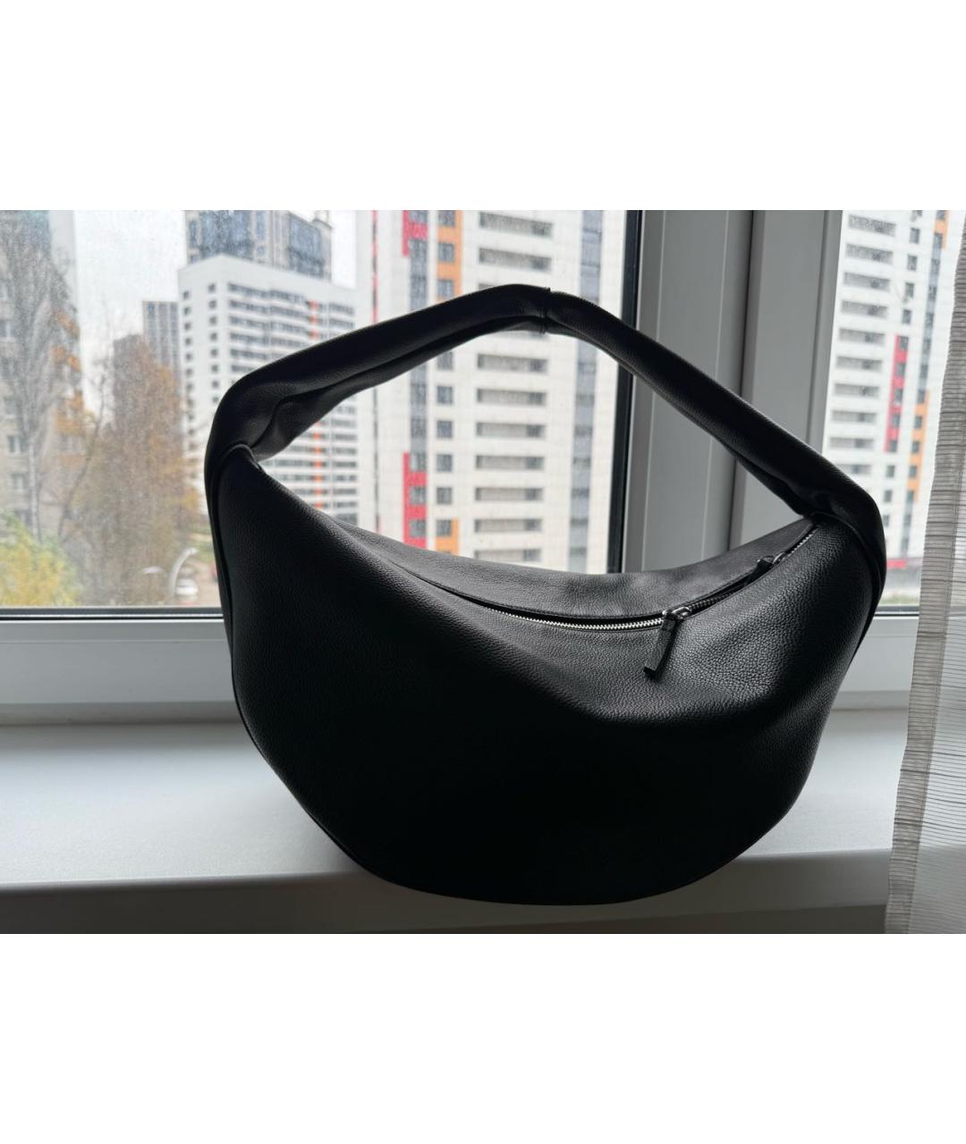 BY FAR Черная кожаная сумка с короткими ручками, фото 4