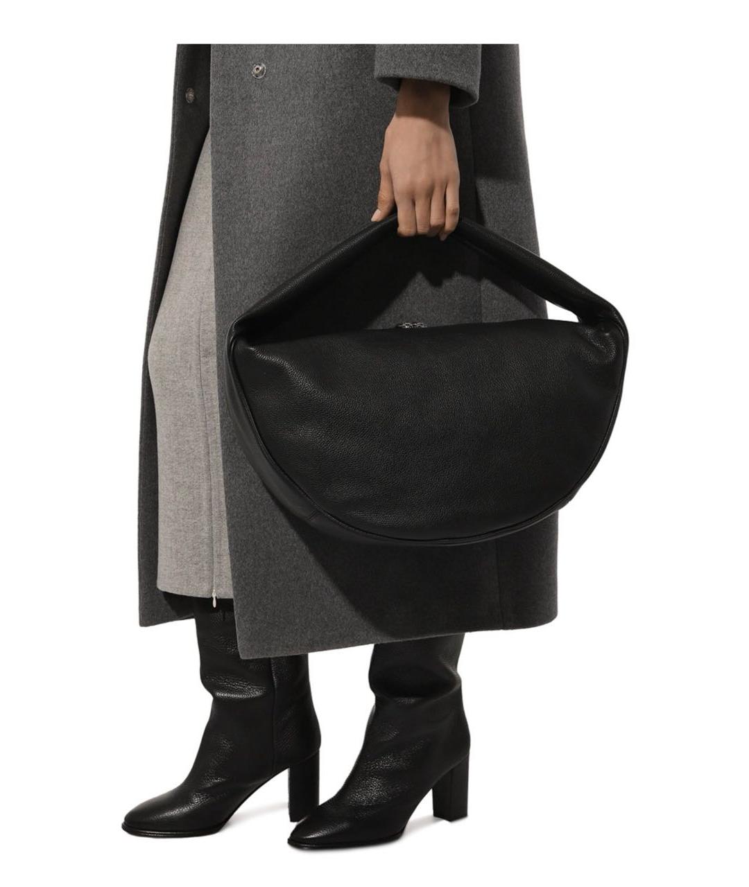 BY FAR Черная кожаная сумка с короткими ручками, фото 5