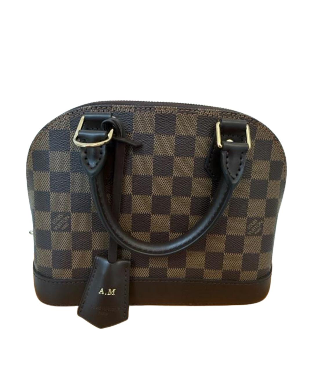 LOUIS VUITTON Коричневая сумка с короткими ручками, фото 1