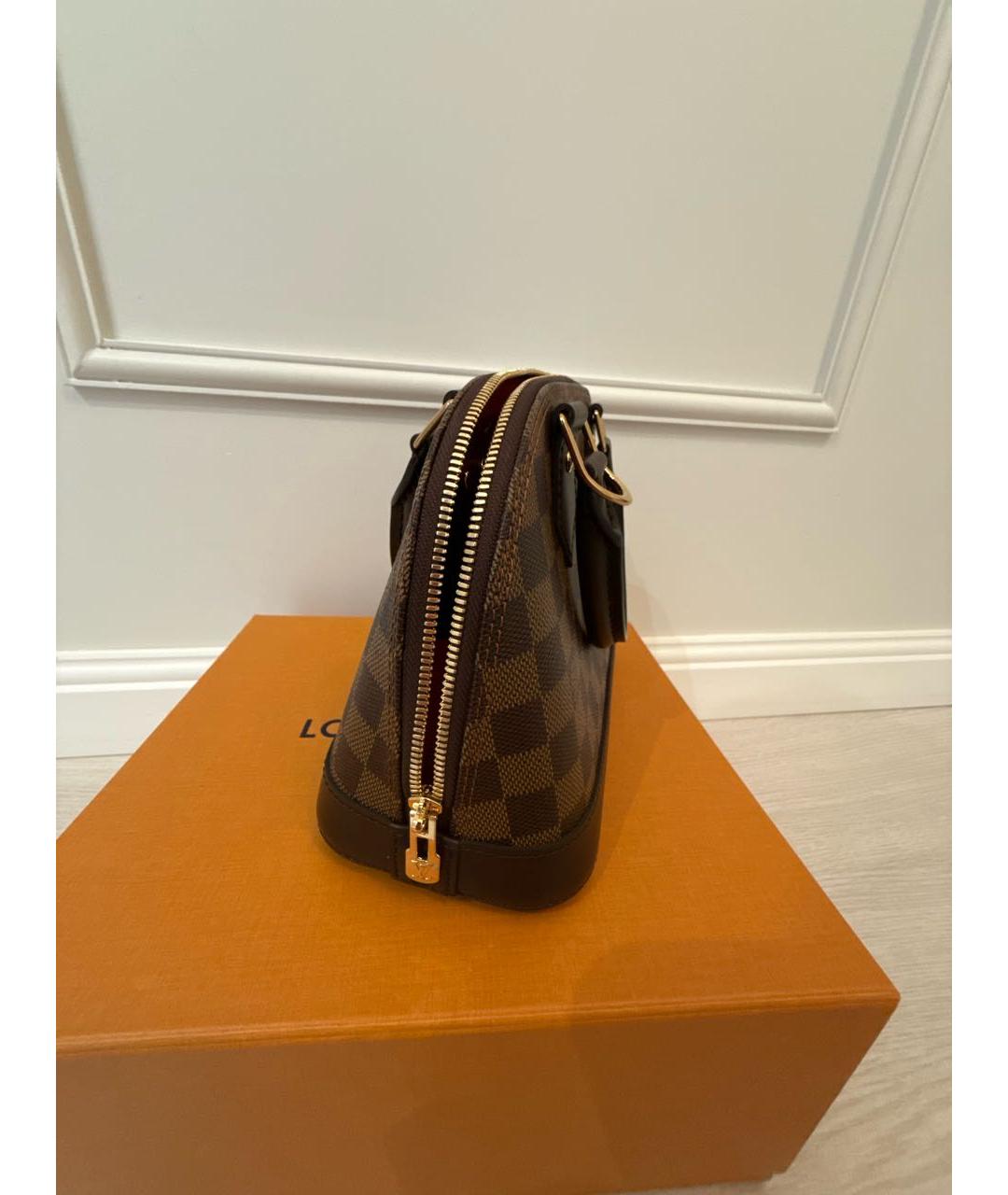 LOUIS VUITTON Коричневая сумка с короткими ручками, фото 2