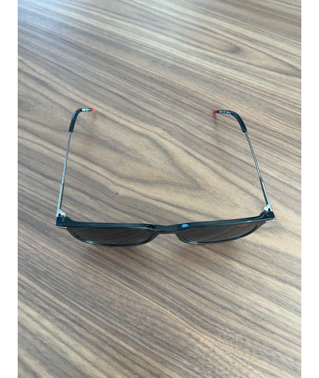 HUGO Черные пластиковые солнцезащитные очки, фото 4