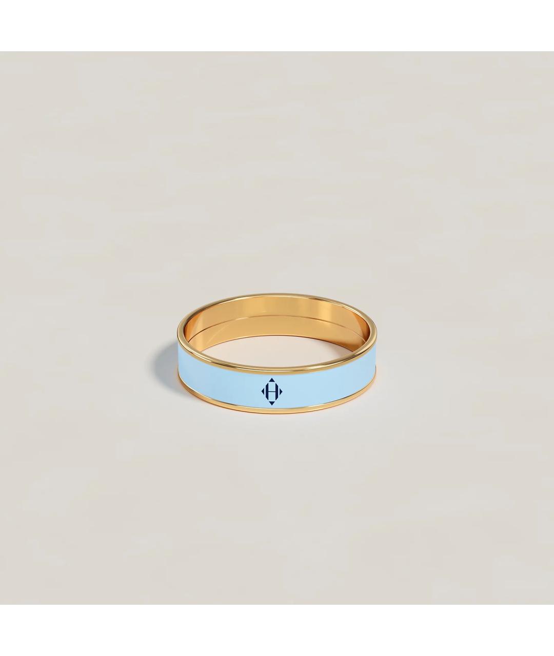 HERMES Бежевое металлическое кольцо, фото 6