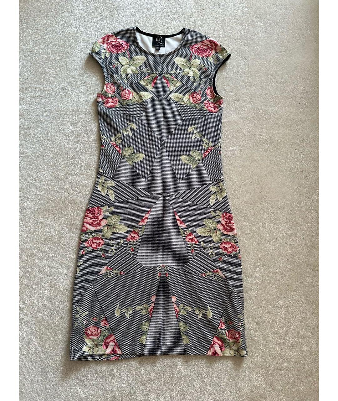 MCQ ALEXANDER MCQUEEN Мульти вискозное повседневное платье, фото 7