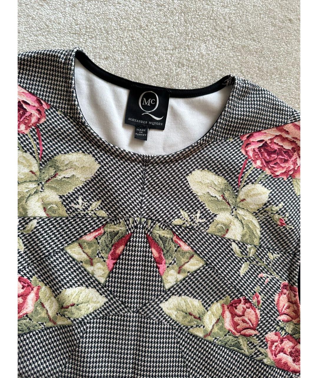 MCQ ALEXANDER MCQUEEN Мульти вискозное повседневное платье, фото 3