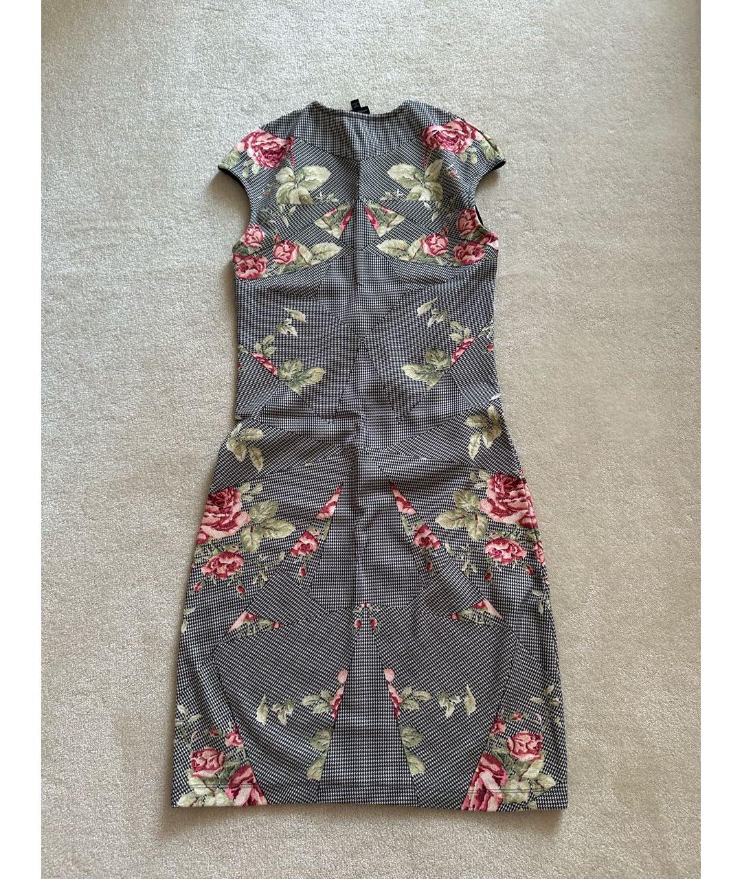 MCQ ALEXANDER MCQUEEN Мульти вискозное повседневное платье, фото 2