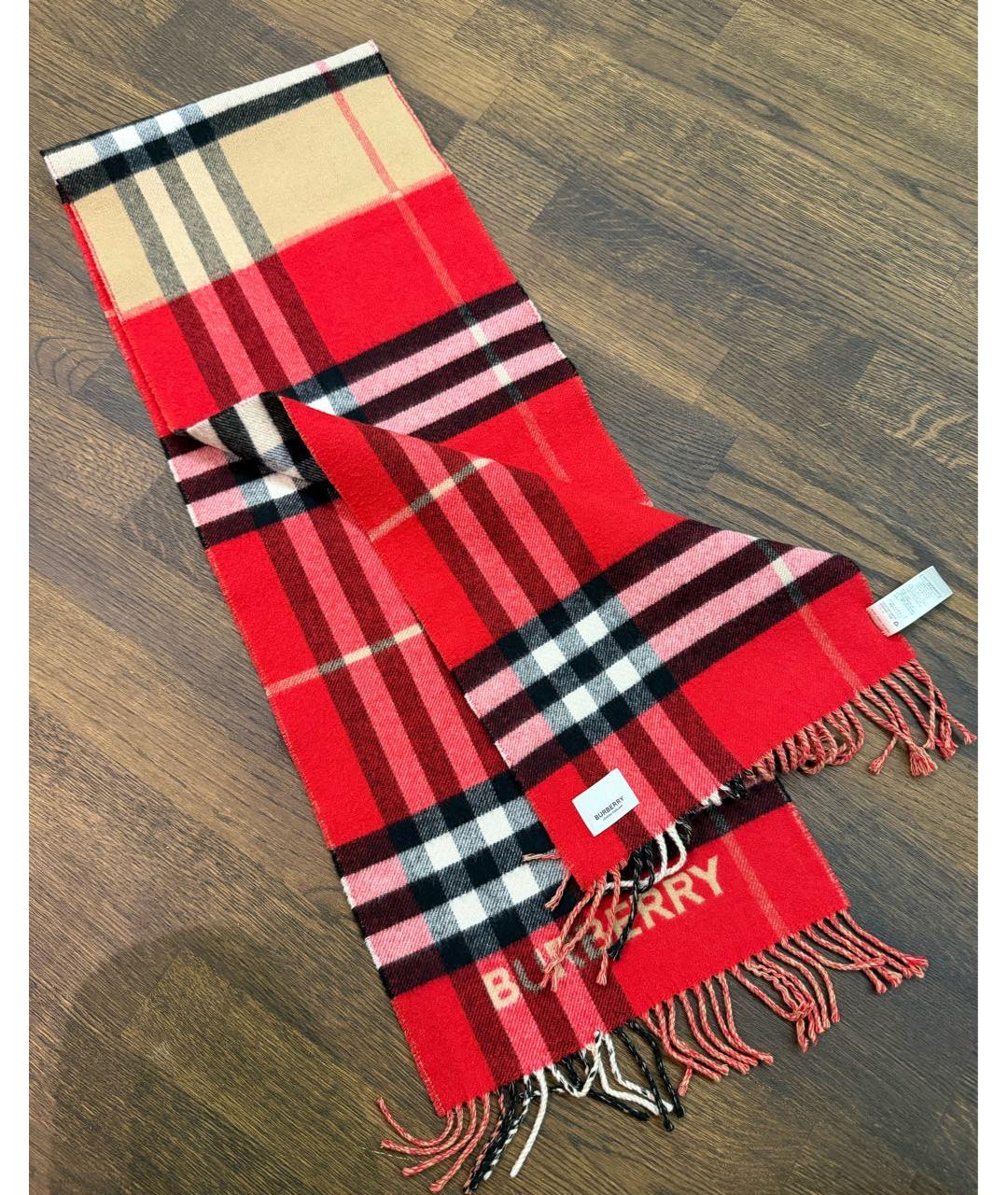 BURBERRY Мульти кашемировый шарф, фото 2