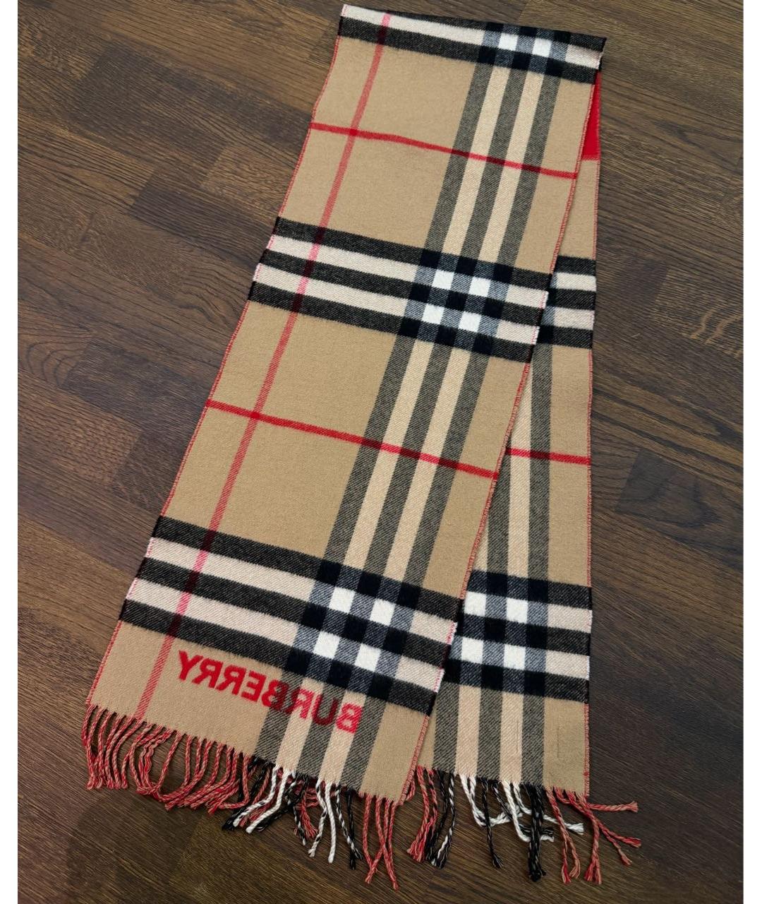 BURBERRY Мульти кашемировый шарф, фото 5